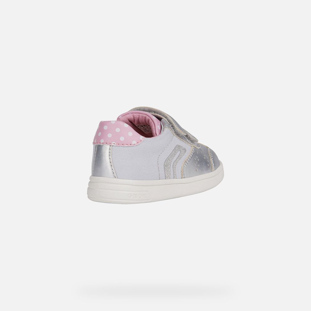 Geox Sneakers Silver Djrock Girl - Geox Baby Shoes - BRMZJC947